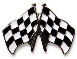 VIEW Racing Checkered Flag Lapel Pin