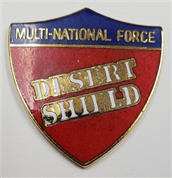 VIEW Multinational Force Operation Desert Shield Lapel Pin