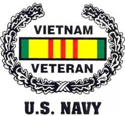 VIEW US Navy Vietnam Veteran Window Decal