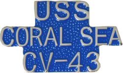 VIEW USS CORAL SEA CV-43 Lapel Pin