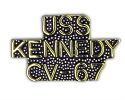 VIEW USS KENNEDY Lapel Pin