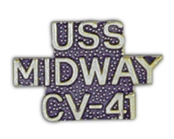 VIEW USS MIDWAY Lapel Pin