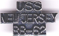 VIEW USS New Jersey Pin