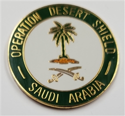 VIEW Saudi Arabia Operation Desert Shield Lapel Pin