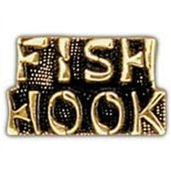 VIEW FISH HOOK Lapel Pin