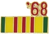 VIEW Vietnam Service 1968 Lapel Pin