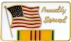 VIEW Proudly Served In Vietnam Lapel Pin