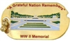 VIEW WWII Memorial Dog Tags Lapel Pin