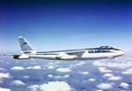 A color photo of a Boeing B-47 Stratojet nuclear bomber as shown in the video Stratojet: Meet Your Boeing B-47