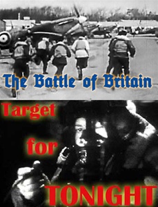 Still photos from the RAF films The Battle of Britain and Target for Tonight, shot during World War 2.