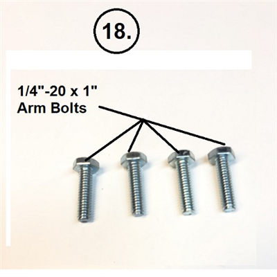 1/4"-20 x 1" Arm Bolts
