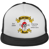 Ball Cap - Black & White with Skull Logo