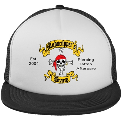 Ball Cap - Black & White with Skull Logo
