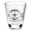 Shot Glass with Skull Logo Mudscupper's