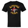 Black T-Shirt - Red Bandana Skull Logo Mudscupper's