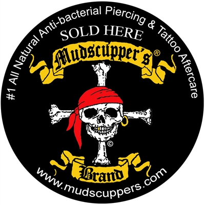 Skull Window Sticker 6" Mudscupper's