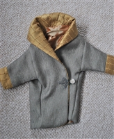 Outfit - Gold Silk Collar Coat