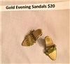 Shoes - Gold Evening Sandals