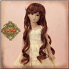 Wig - WD0017A  Brown Long Curly Wig for 12â€ InMotion Girl doll