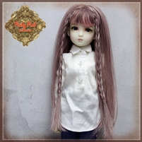 Wig - WD0018A Pink Long Hair With Braids for 12â€ InMotion Girl doll