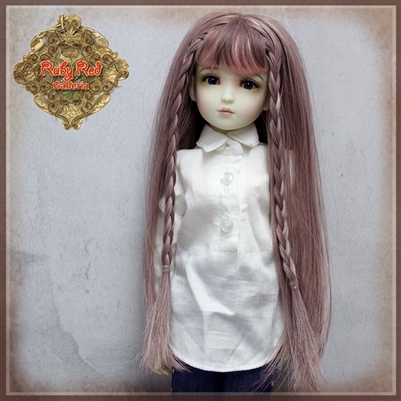 Wig - WD0018A Pink Long Hair With Braids for 12â€ InMotion Girl doll