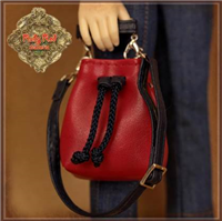 Ruby Red Galleria 12" In Motion Girl - Red Bag With Black Belt HZ0025A