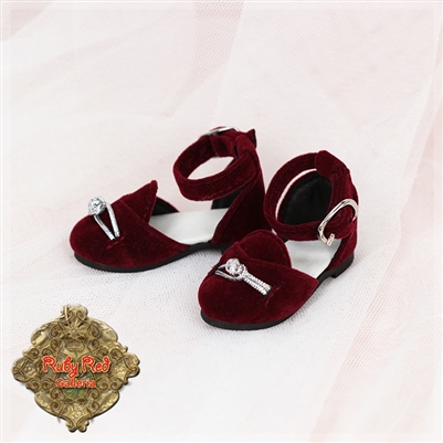 Shoes - Girls Of The Orient KH0001B Red & Silver