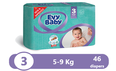 Evy Diapers 5-9 Kg