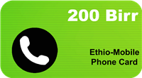 200 Birr Mobile Card