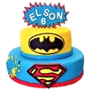 Superhero Batman/Superman Cake