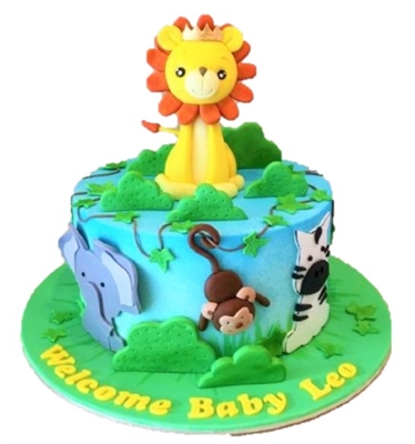 Fun Zoo Customized Cake