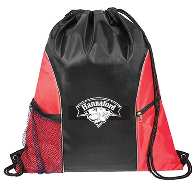 RED & BLACK CINCH BAG