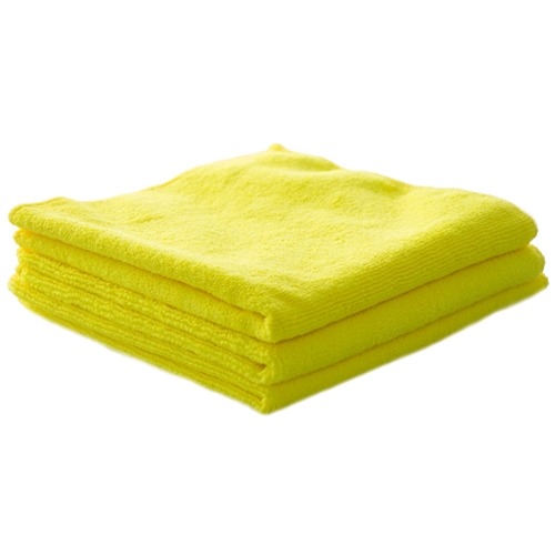 Workhorse Professional Microfiber Towel, Yellow 16 x 16 (3 Pack) - Detail  Garage Hawaii