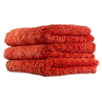 Fluffy Finish Red Microfiber 16x16 (3-Pack) - MF_111_3