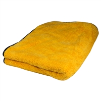 Big Orange Silk Lined Microfiber Drying Towel 36 x 25