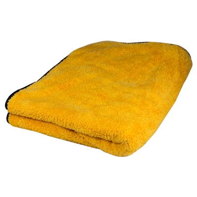 Big Orange Silk Lined Microfiber Drying Towel 36 x 25