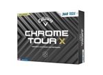 2024 Callaway Chrome Tour X Golf Balls, White Triple Track
