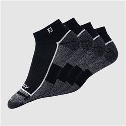 Footjoy Men's ProDRY Sport 2-Pack Socks, Black (Size 7-12)