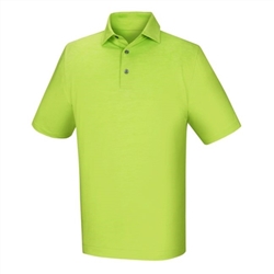 FootJoy Men's Golf Shirt - Lisle Space Dyed, Lime