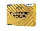 2024 Callaway Chrome Tour Golf Balls, White Triple Track