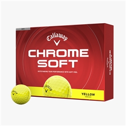 Callaway Chrome Soft Golf Balls - Yellow