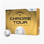 Callaway Chrome Tour Golf Balls - White Triple Track
