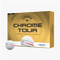 Callaway Chrome Tour Golf Balls - White Triple Track 360