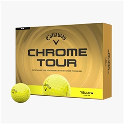 Callaway Chrome Tour Golf Balls - Yellow