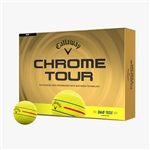 Callaway Chrome Tour Golf Balls - Yellow Triple Track