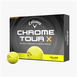 Callaway Chrome Tour X Golf Balls - Yellow