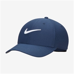 Nike Dri-Fit Club Structured Swoosh Adjustable Hat, Navy