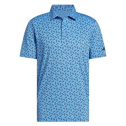 adidas Men's Ultimate365 Mesh Climacool Polo Shirt, Lucid Ray Blue