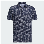 adidas Ultimate365 Mesh Print Polo Shirt, Collegiate Navy