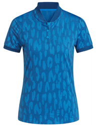 adidas Women's Ultimate365 Jacquard Climacool Golf Polo, Dusky Petrol